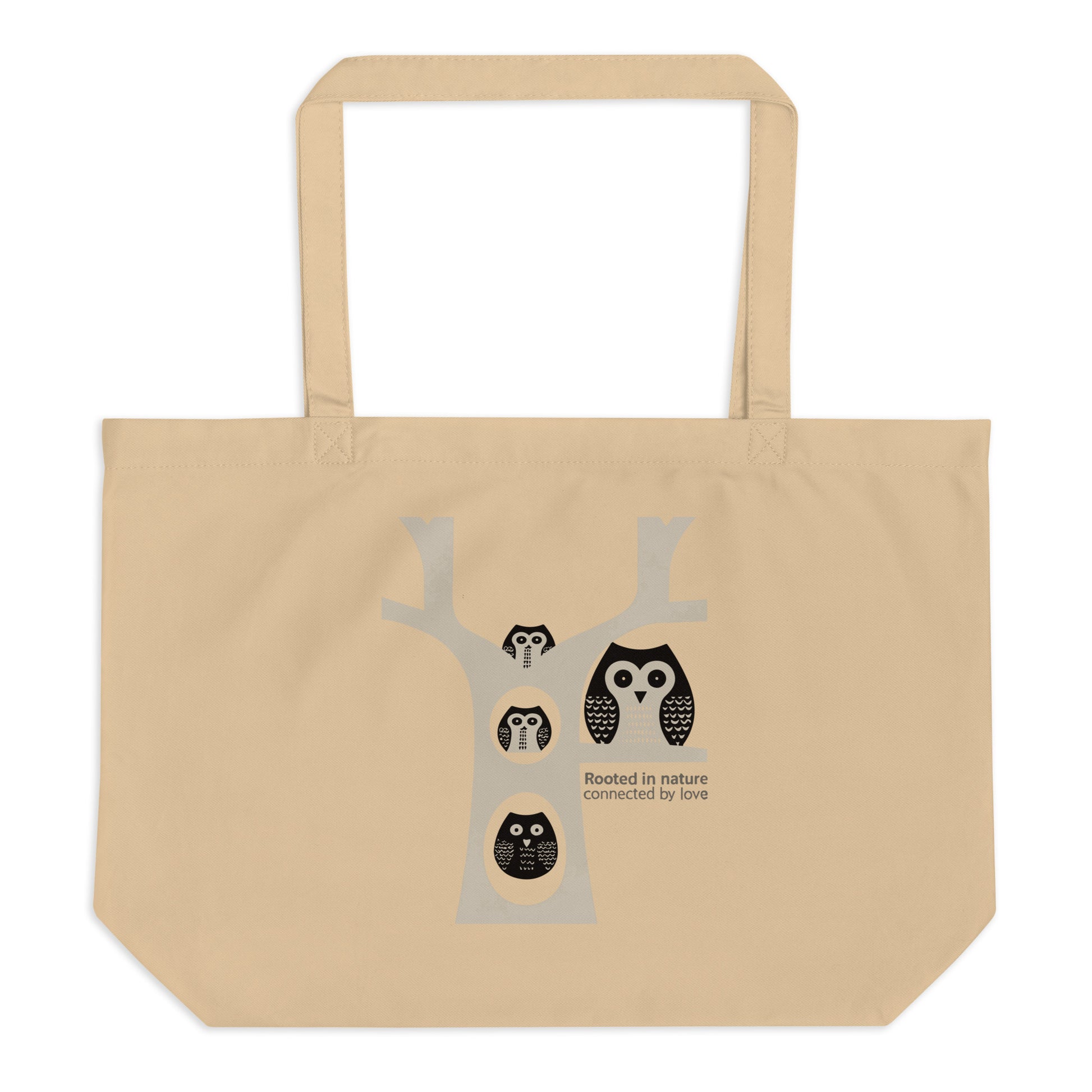 Large Organic Tote Bag – OwlCarry Sustainable Fashion Essential for Family Day Dudeily