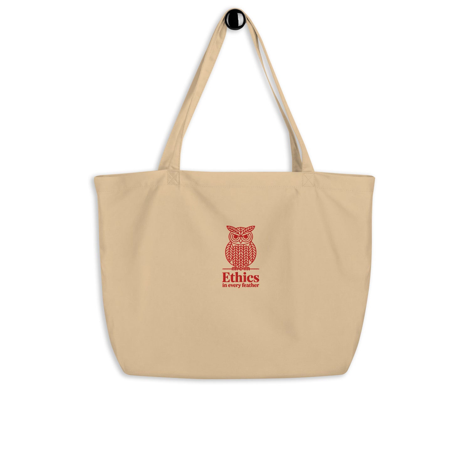 Owl Embroidered Tote -“Ethics in Every Feather” | Sustainable Fashion USA Dudeily