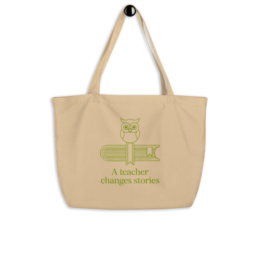 Large organic tote bag Oyster Dudeily