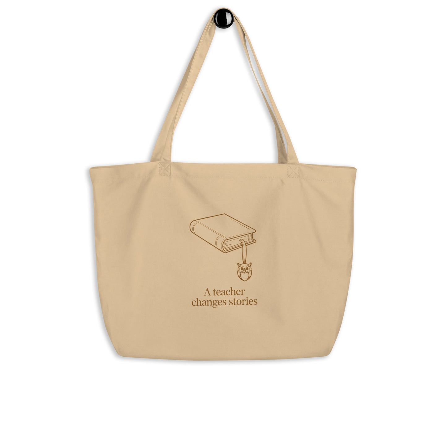 Large organic tote bag Oyster Dudeily