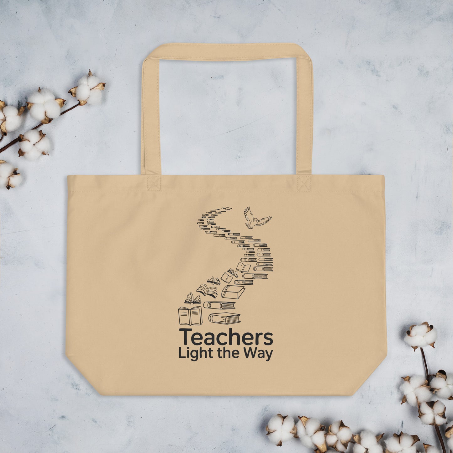 Large organic tote bag Dudeily