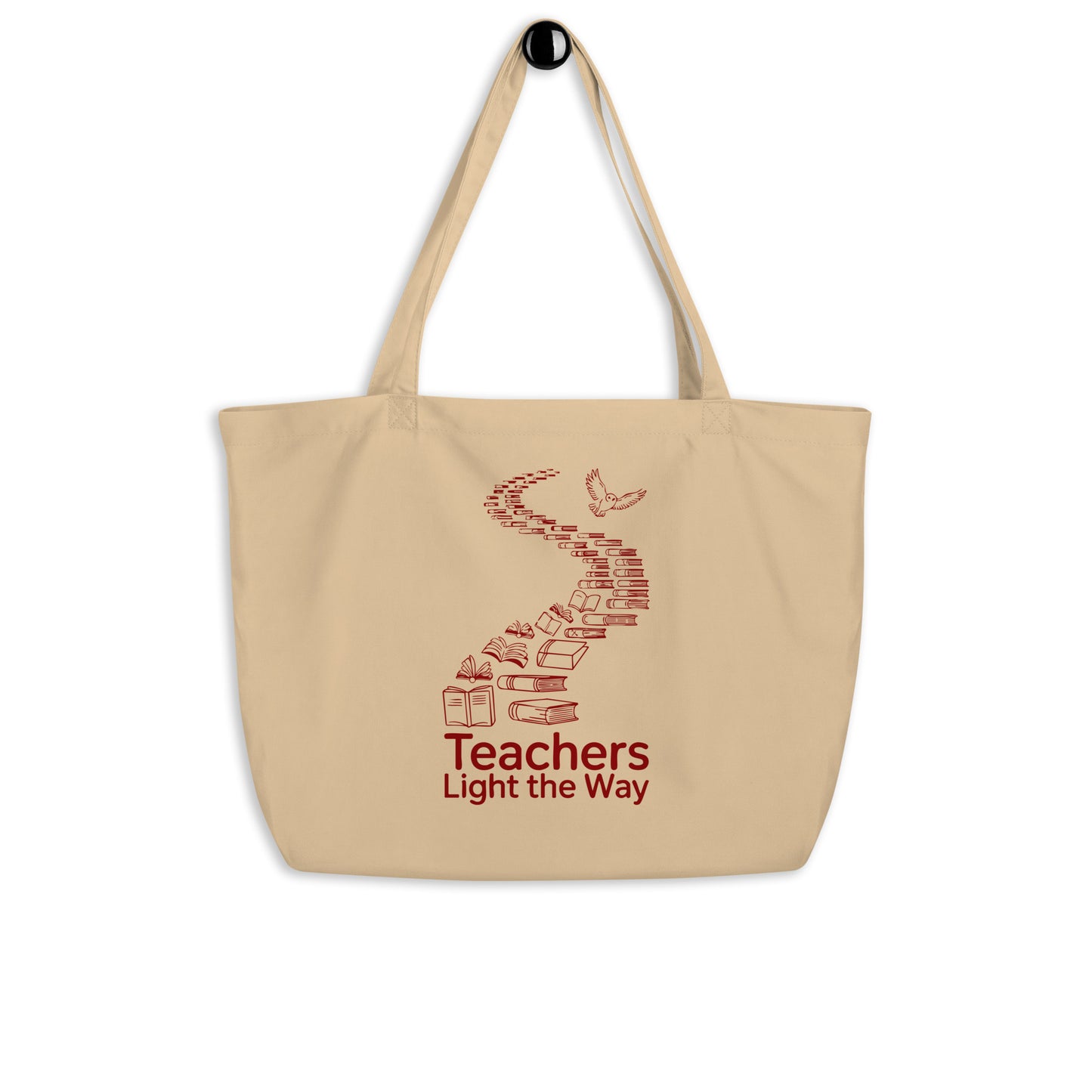 Large organic tote bag Oyster Dudeily