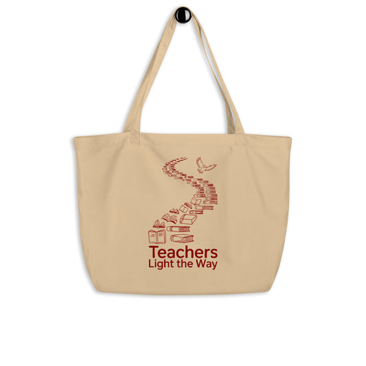 Large organic tote bag Oyster Dudeily