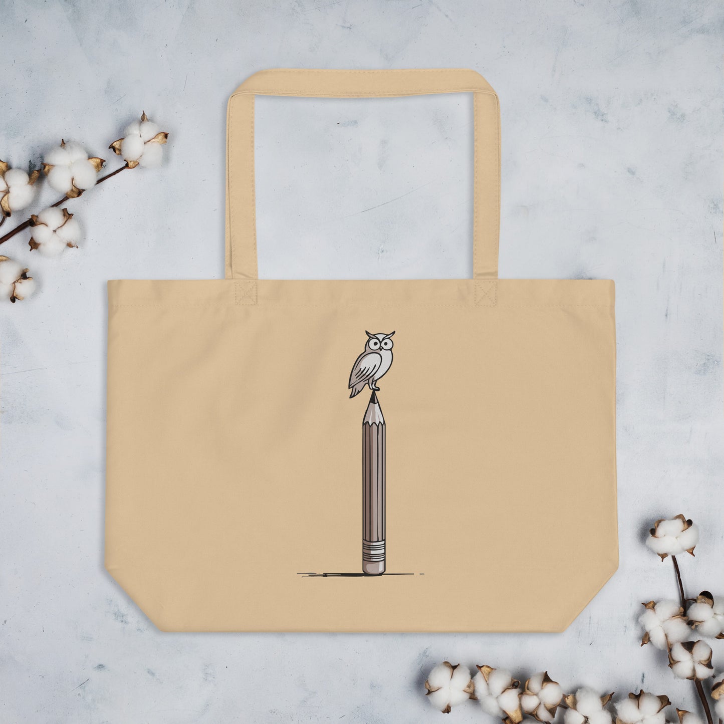 Large organic tote bag Dudeily