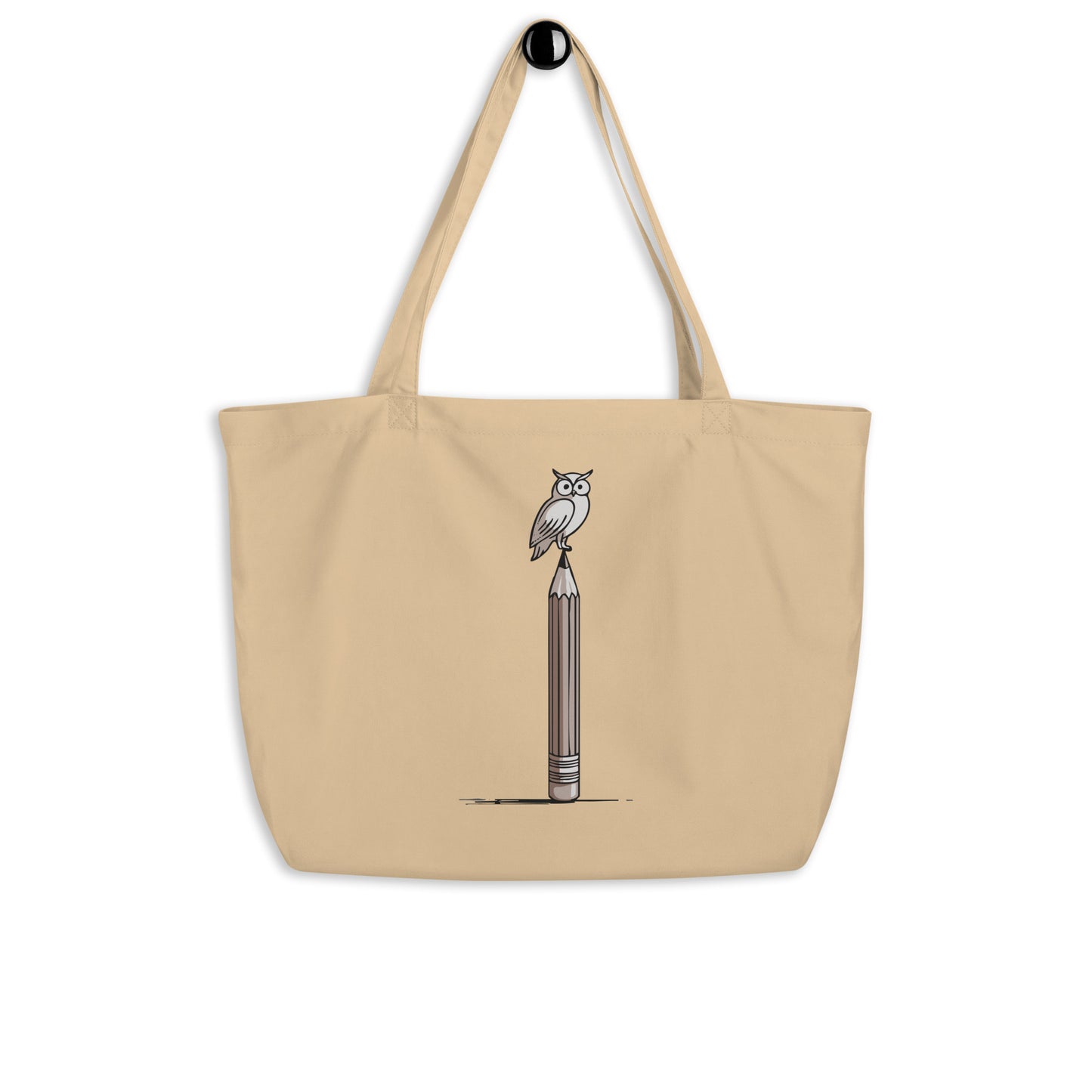 Large organic tote bag Oyster Dudeily