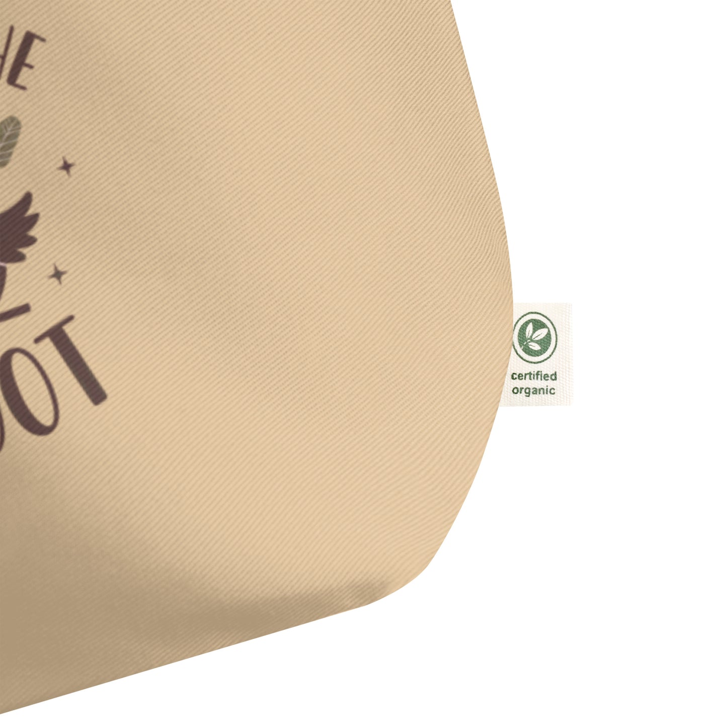 Large Organic Tote Bag | Sustainable & Spacious for Owl Lover Dudeily
