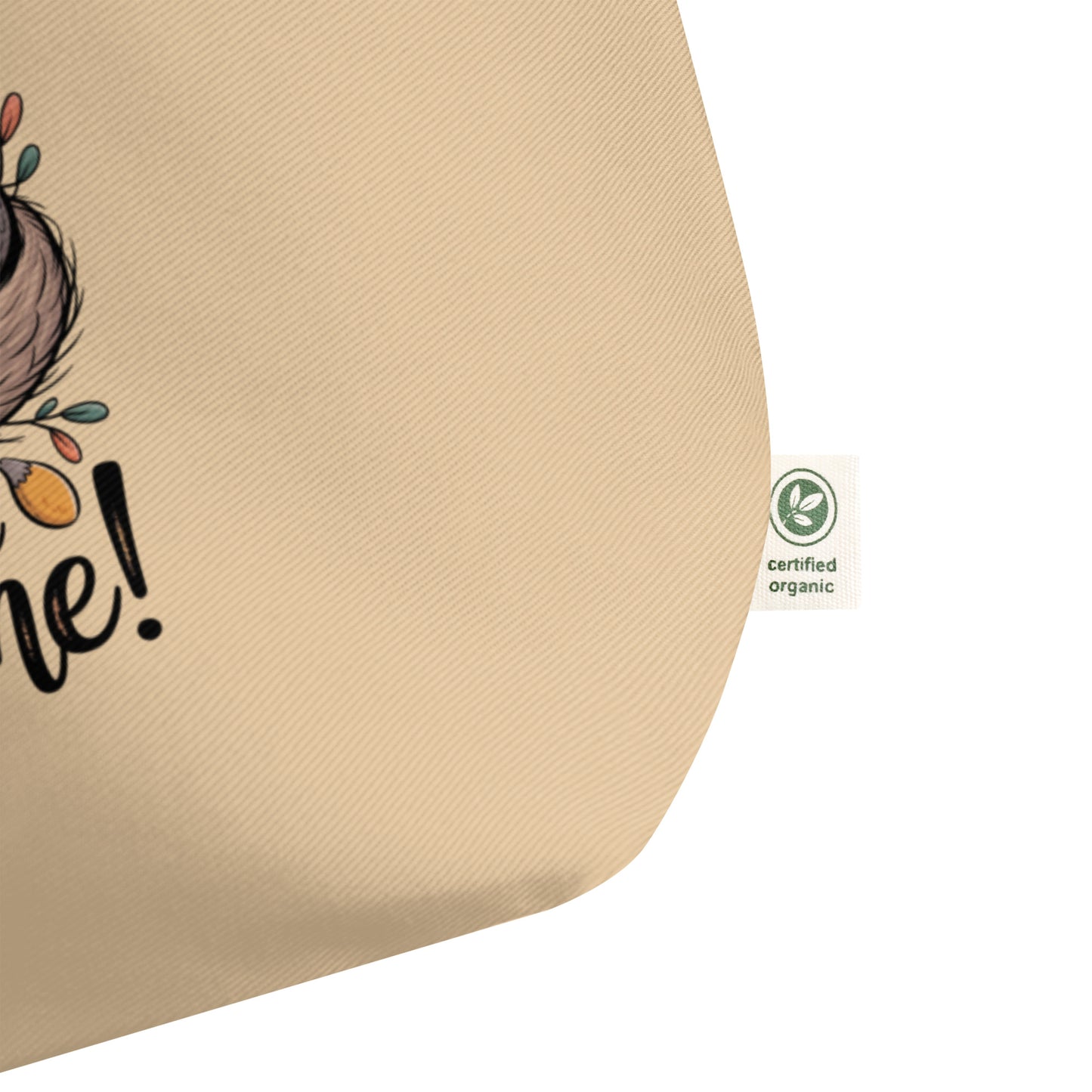 OwlNest Large Organic Tote Bag – Eco Style with Room to Spare Dudeily