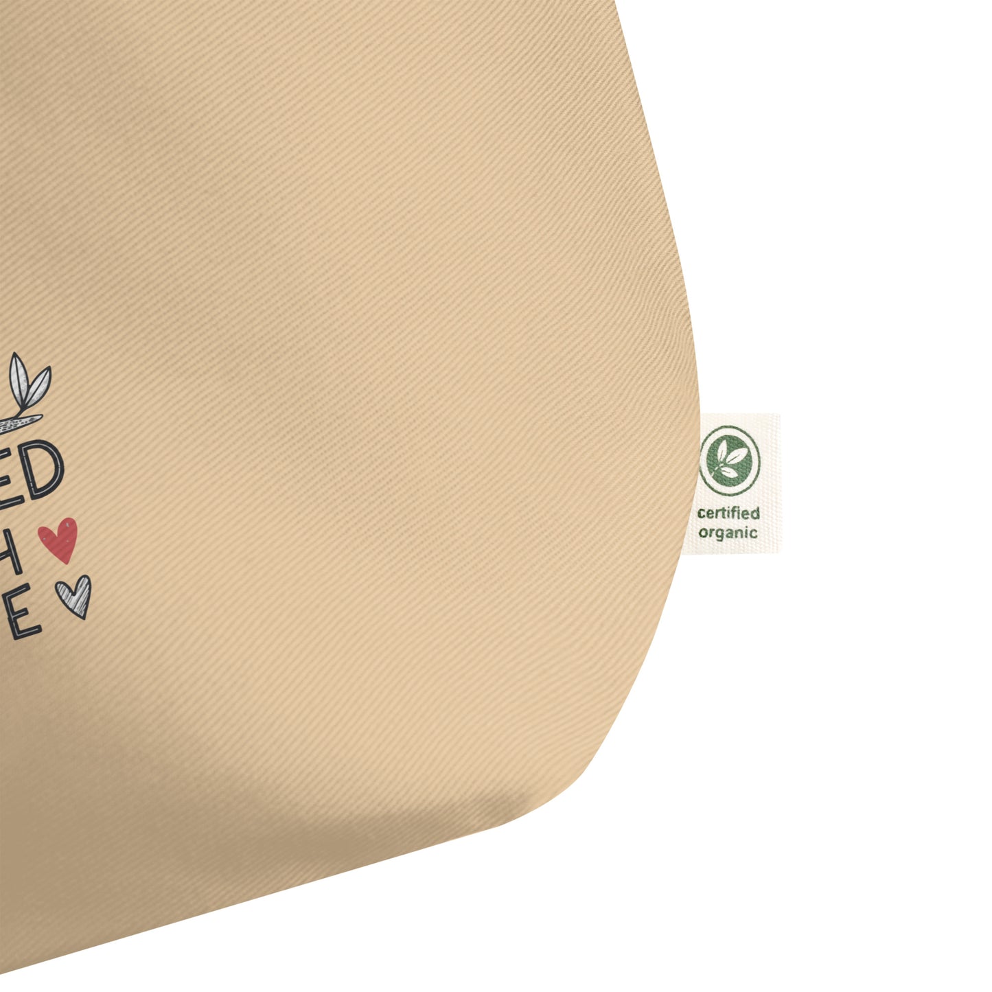 Large Organic Tote Bag: Stacked with Love | Owl-Themed Sustainable Fashion USA by Dudeily Dudeily