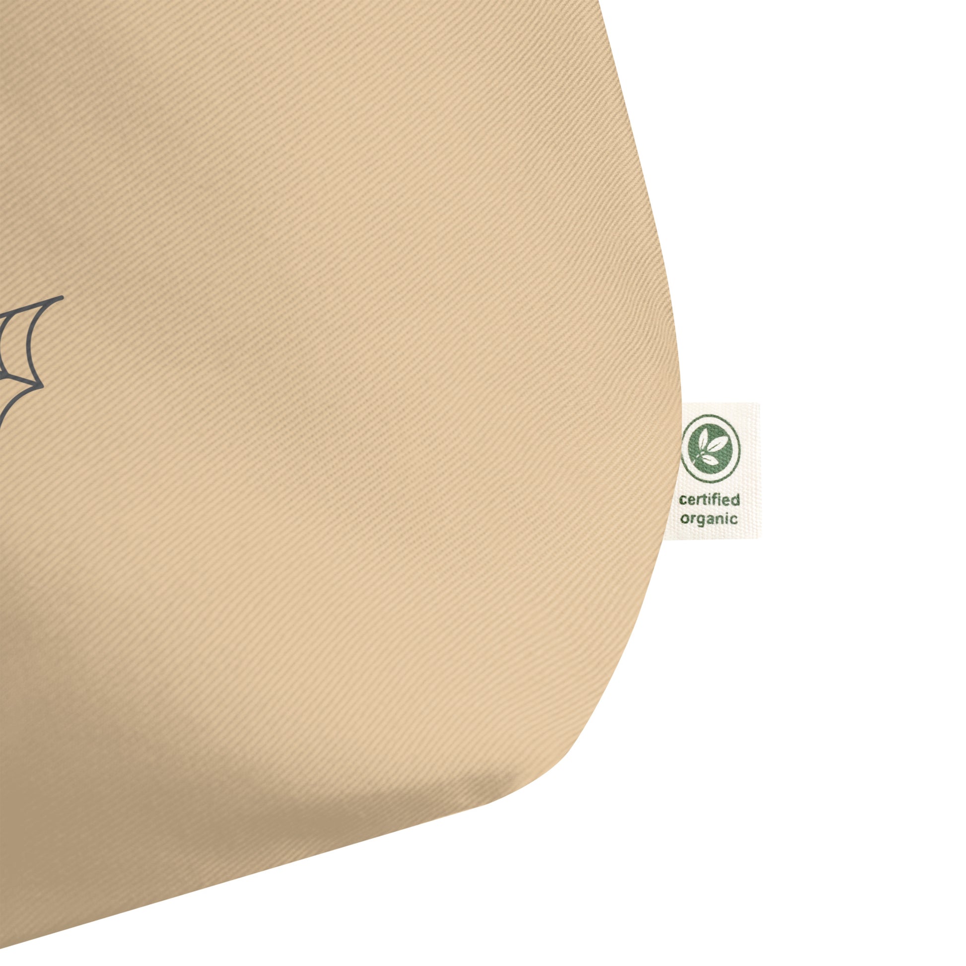 Large Organic Tote Bag: Halloween Owl Eco-Friendly Style USA Dudeily