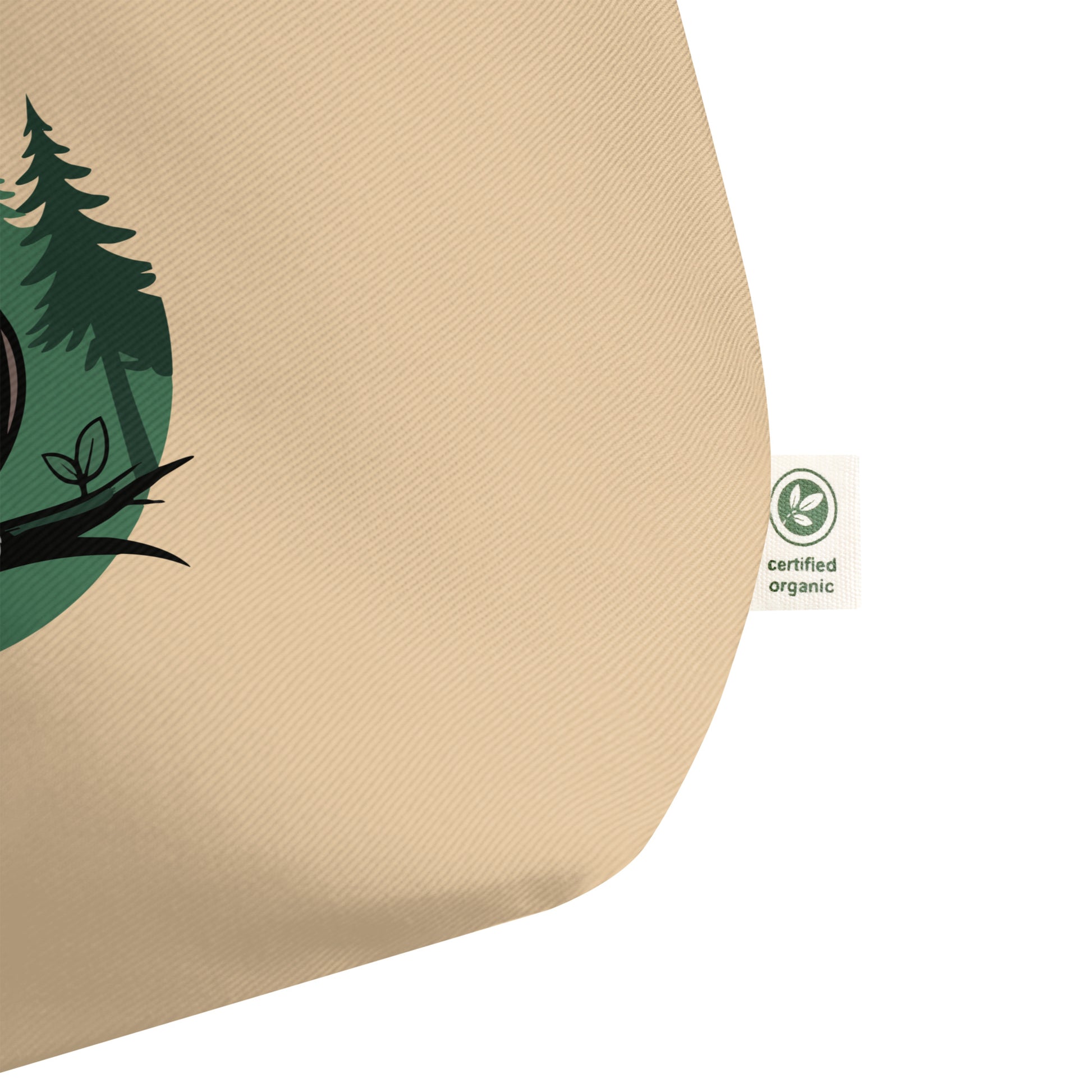 Large Organic Tote Bag – Forest Owl Print | Sustainable Owl Lifestyle Dudeily
