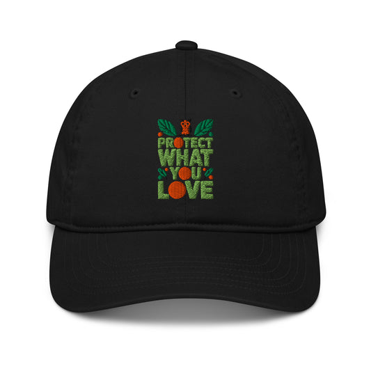 Organic dad hat Black Dudeily
