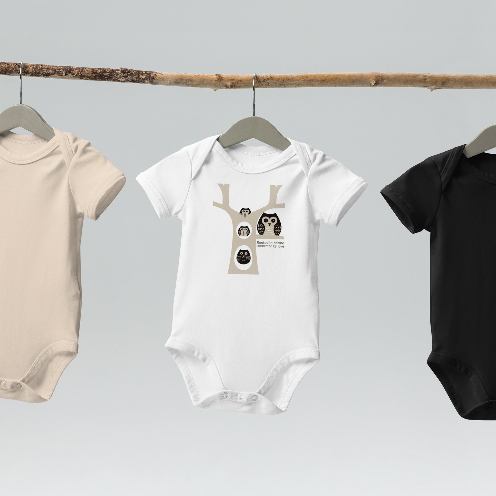 OwlSnug Organic Cotton Baby Bodysuit | Sustainable Fashion USA | Family Day Special Dudeily
