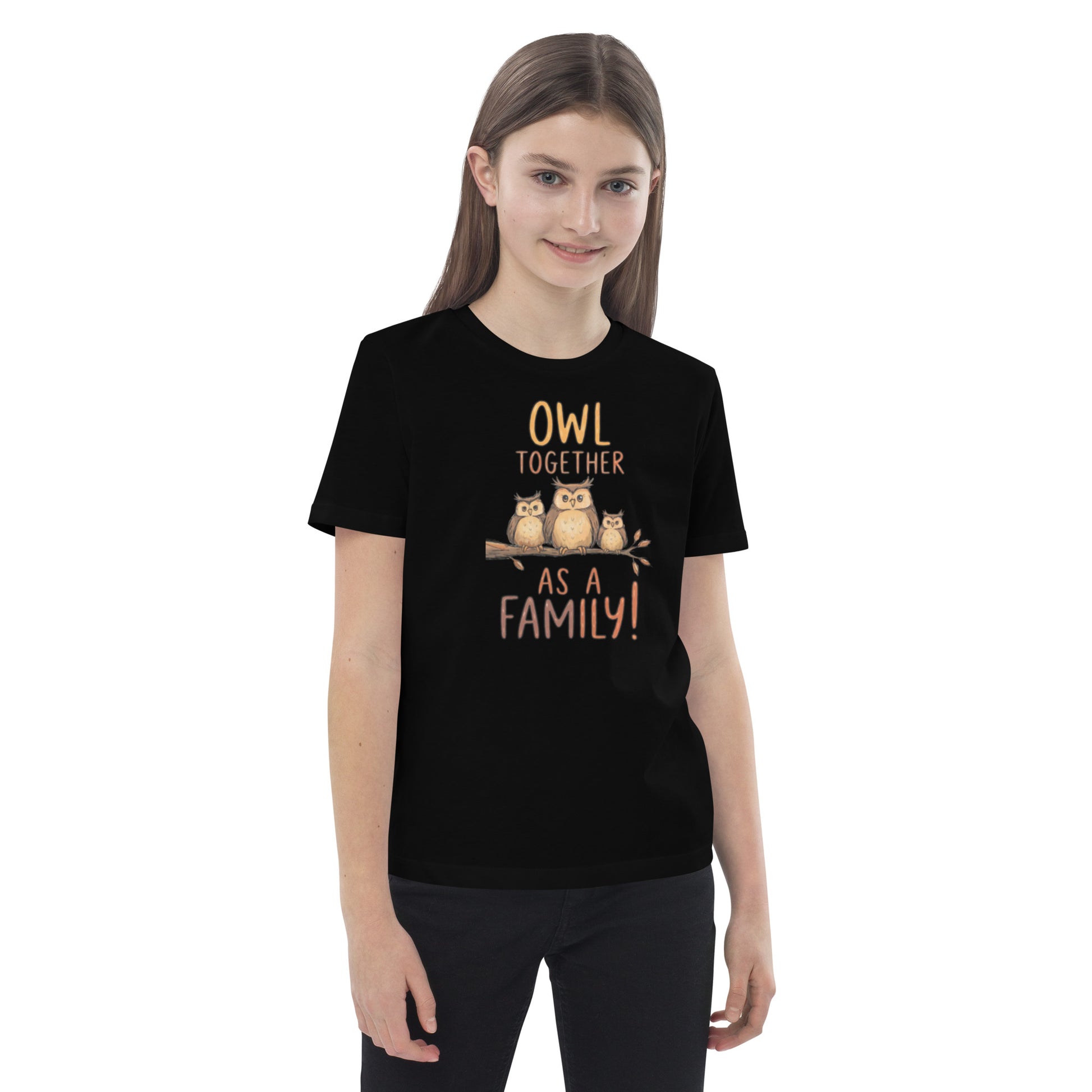 Organic Cotton Kids T-Shirt – OwlCub Sustainable Fashion Tee for Fun Family Days Dudeily