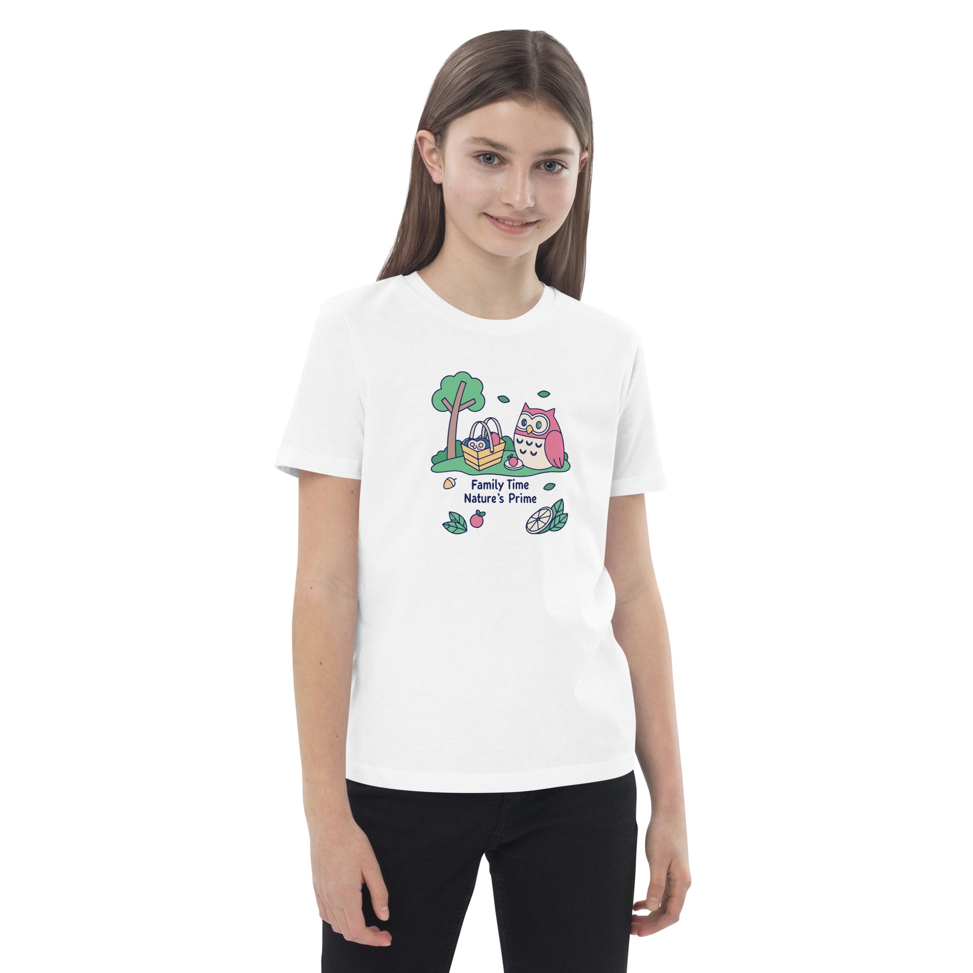 Organic Cotton Kids T-Shirt – OwlBuddy Sustainable Fashion Tee for Family Day Fun Dudeily