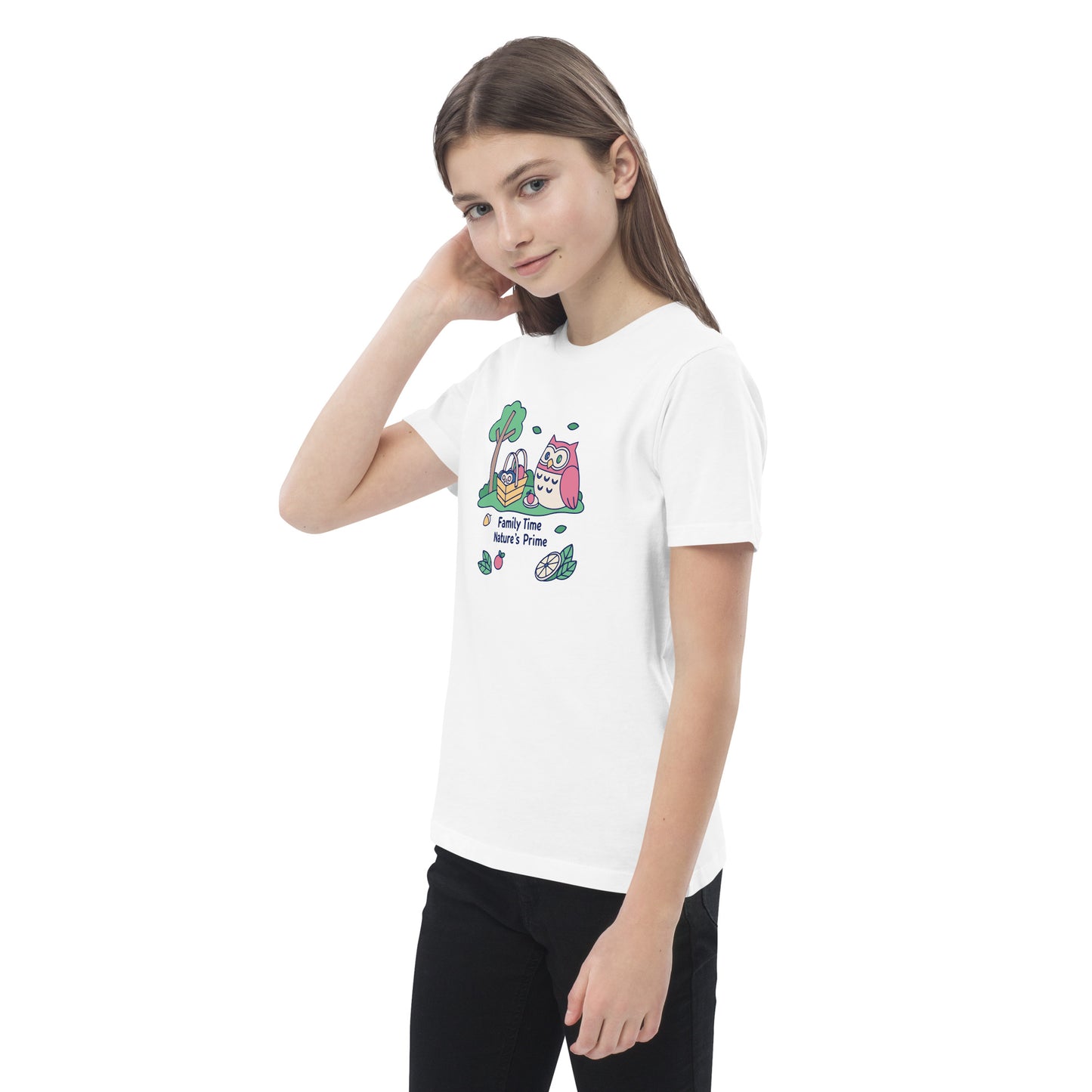 Organic Cotton Kids T-Shirt – OwlBuddy Sustainable Fashion Tee for Family Day Fun Dudeily