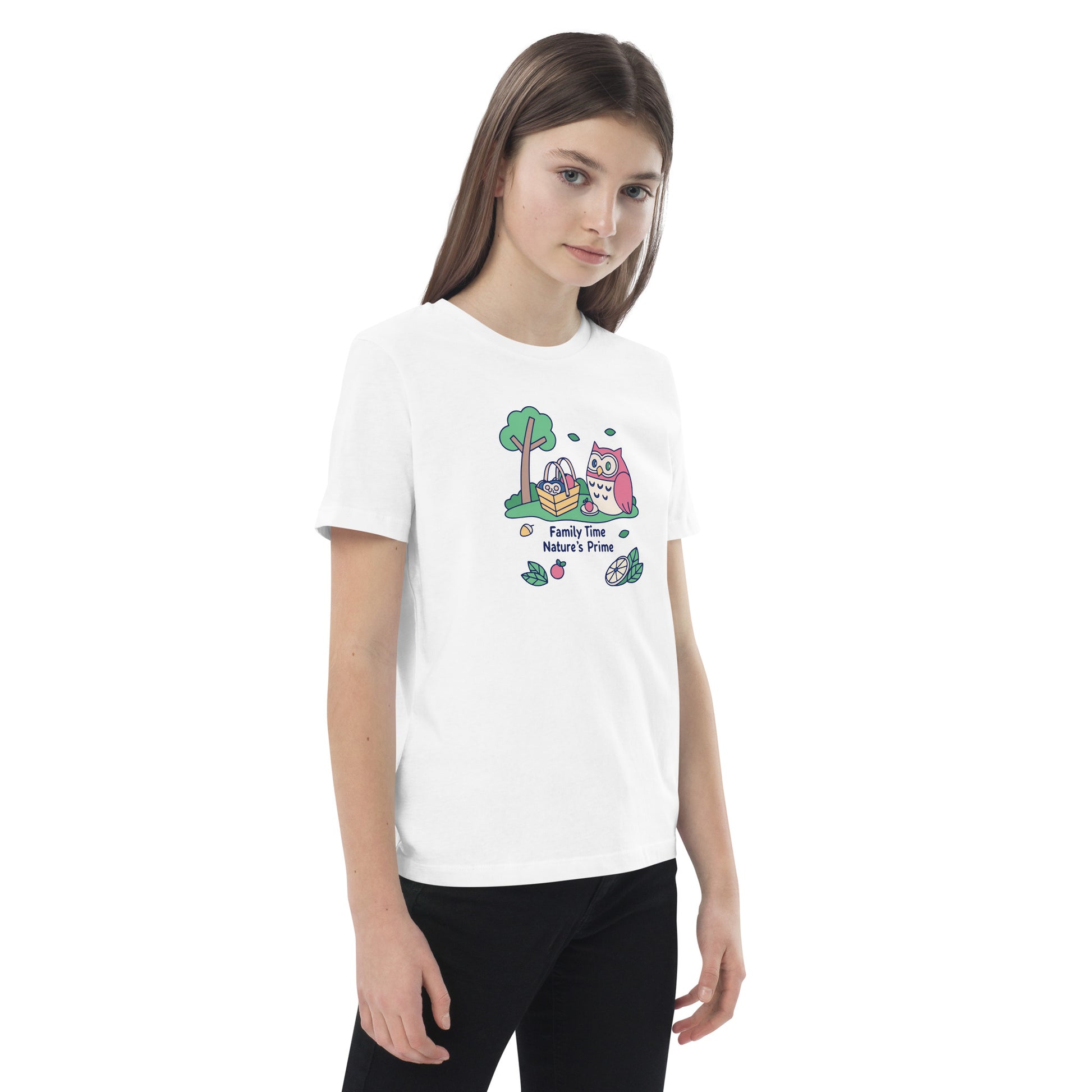 Organic Cotton Kids T-Shirt – OwlBuddy Sustainable Fashion Tee for Family Day Fun Dudeily