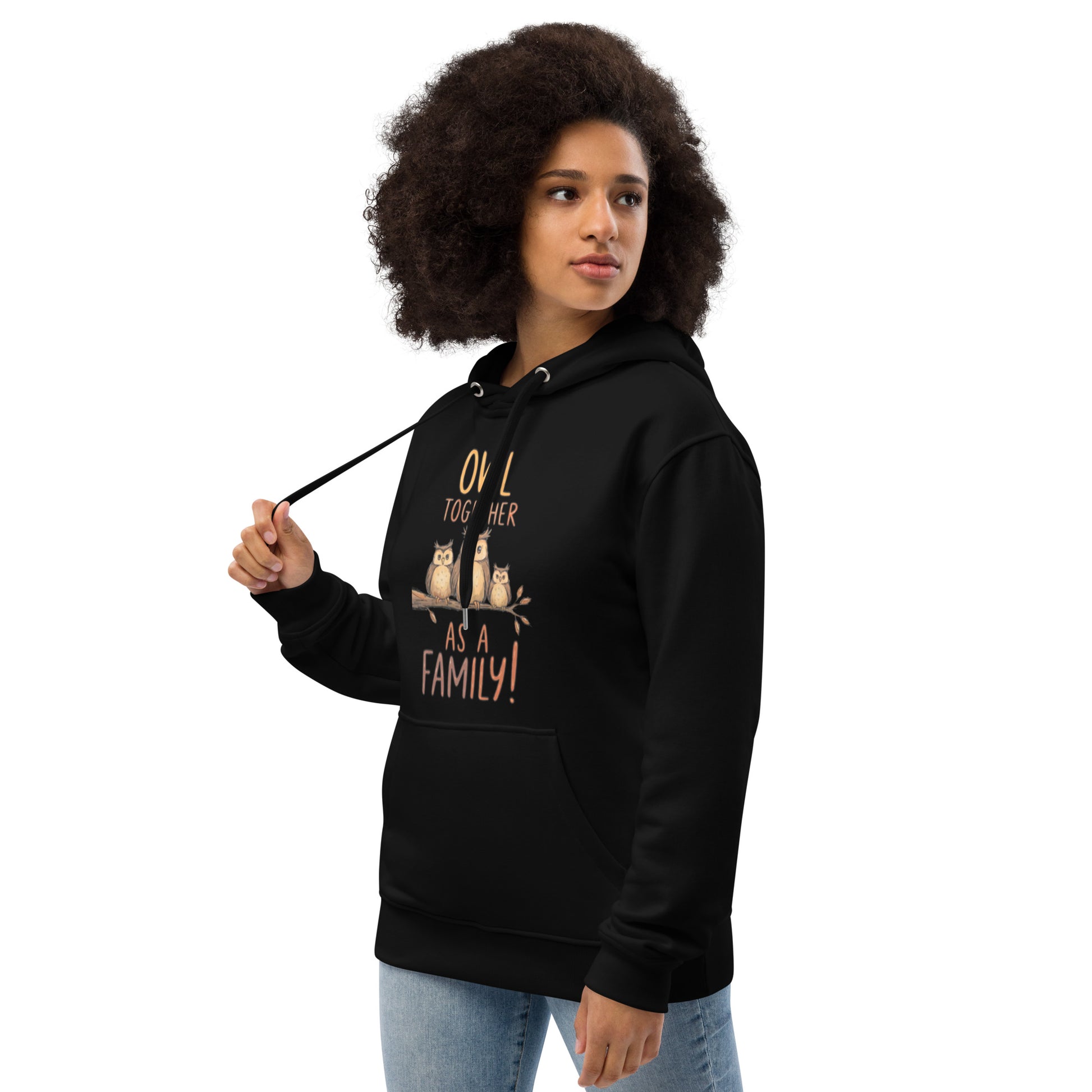 The Wise Owl Premium Hoodie – Eco-Friendly Elegance for All Genders Dudeily