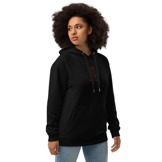 Owl Premium Eco Hoodie: 'Wisdom Flies Light' in Fall | Sustainable Fashion USA Dudeily