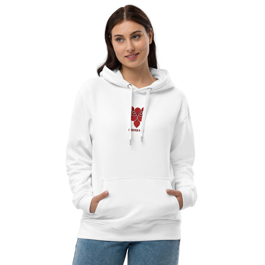Owl Premium Eco Hoodie: 'Forever Wise' in Fall | Sustainable Fashion USA White Dudeily