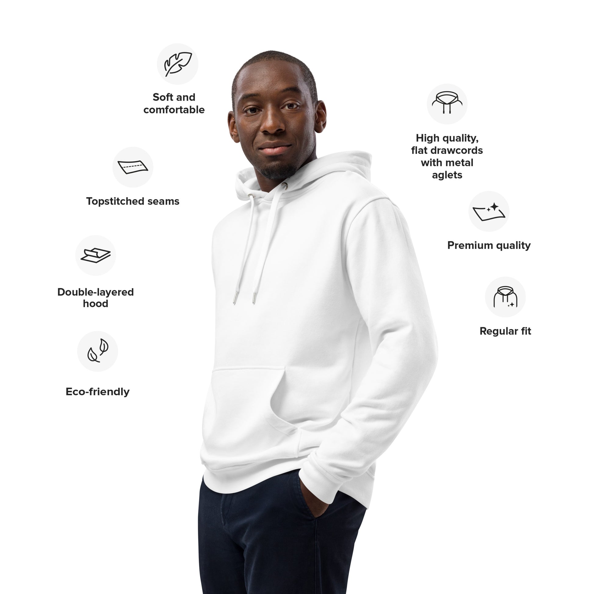 Premium Eco Hoodie: Ethical by Nature | Owl Embroidered Sustainable Fashion Dudeily