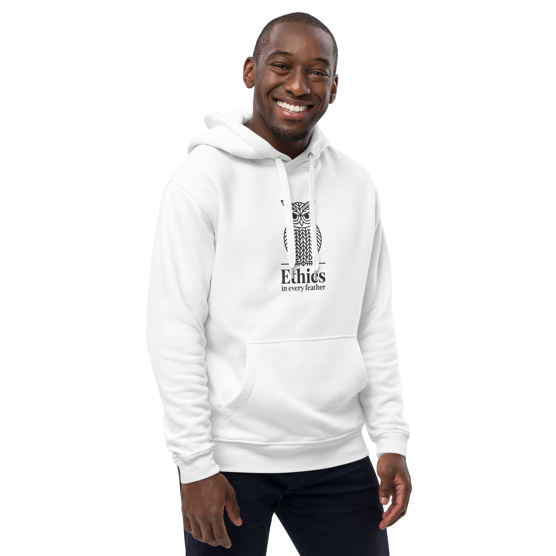 Premium Eco Hoodie: 'Ethics in Every Feather' | Sustainable Owl Fashion USA Dudeily