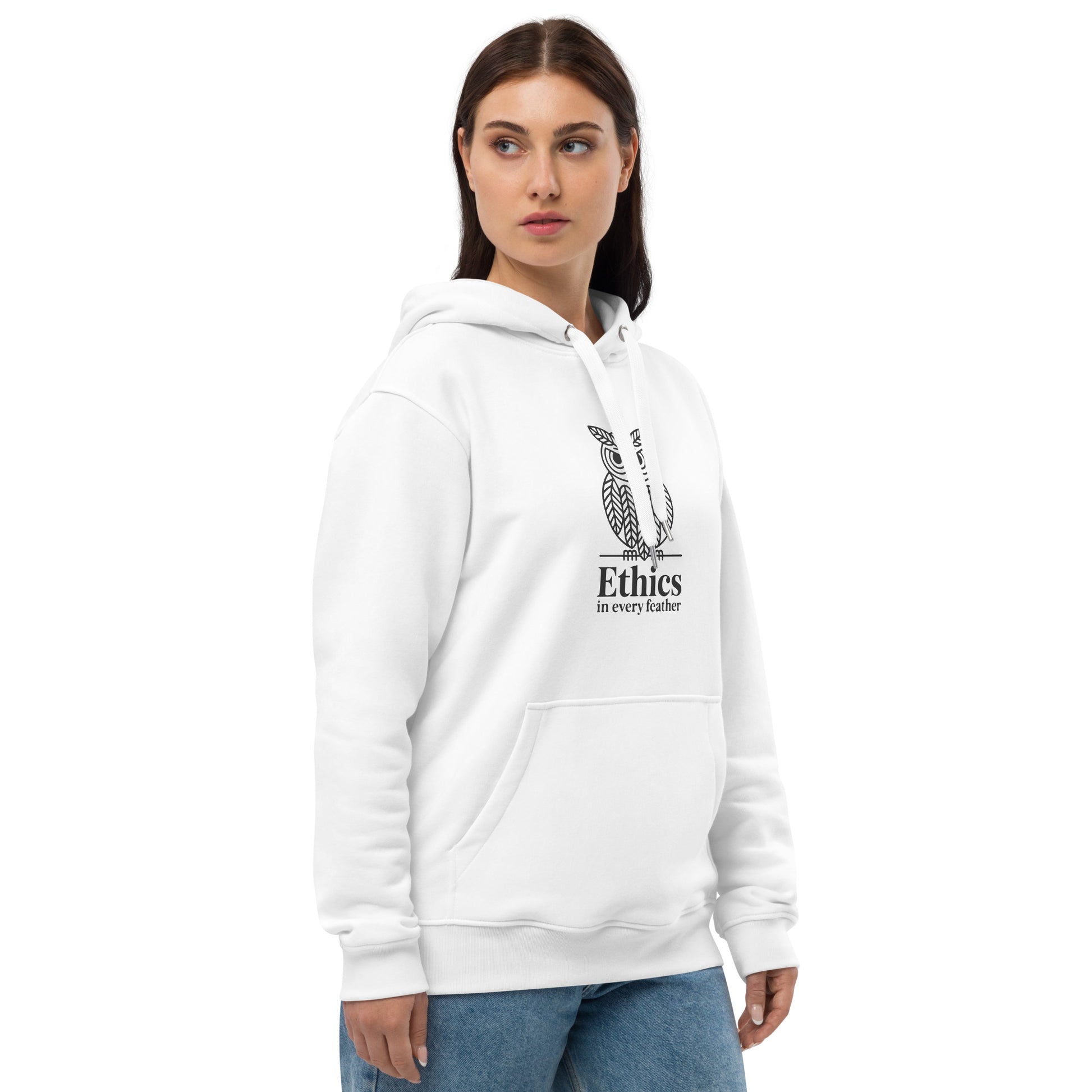 Premium Eco Hoodie: 'Ethics in Every Feather' | Sustainable Owl Fashion USA Dudeily