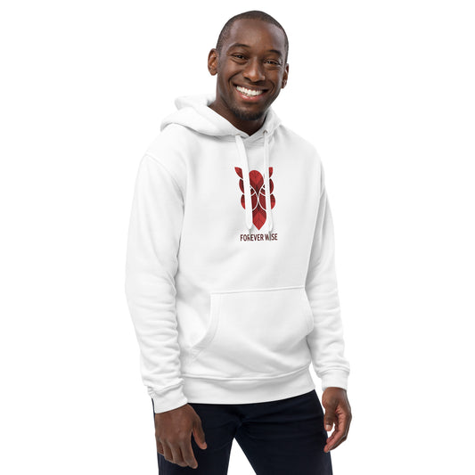 Premium Eco Hoodie: 'Forever Wise' in Fall | Sustainable Owl Fashion USA Dudeily