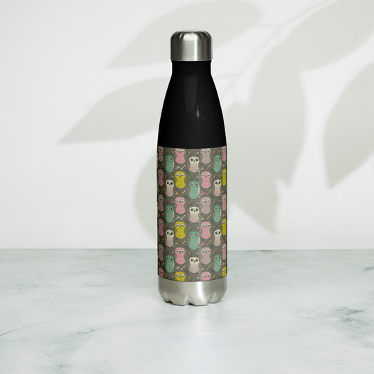 Owl-Themed Stainless Steel Water Bottle – Stylish, Durable, and Perfect for Hydration