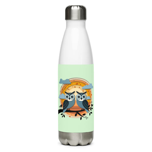 Owl-Themed Stainless Steel Water Bottle – Stylish, Durable, and Perfect for Hydration