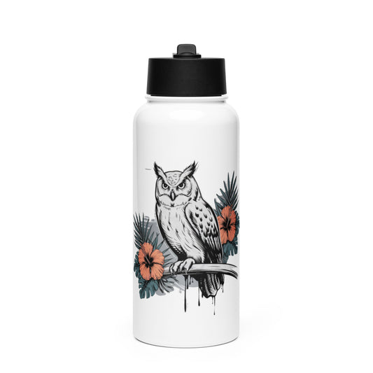 Owl-Themed Stainless Steel Water Bottle – Stylish, Durable, and Perfect for Hydration