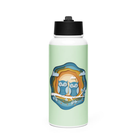 Owl-Themed Stainless Steel Water Bottle – Stylish, Durable, and Perfect for Hydration