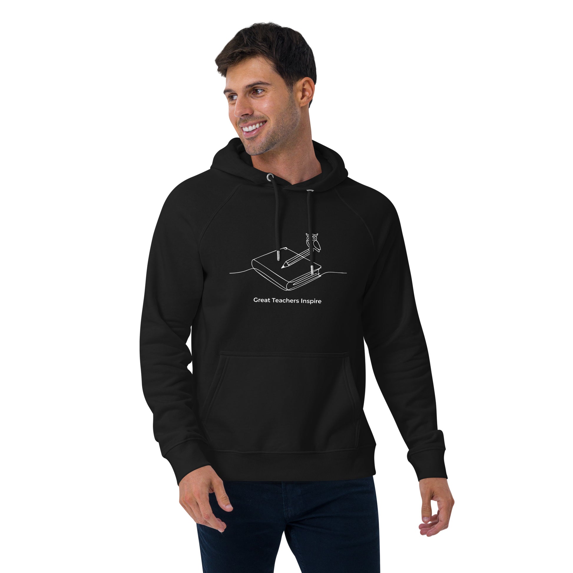 Unisex eco raglan hoodie Dudeily