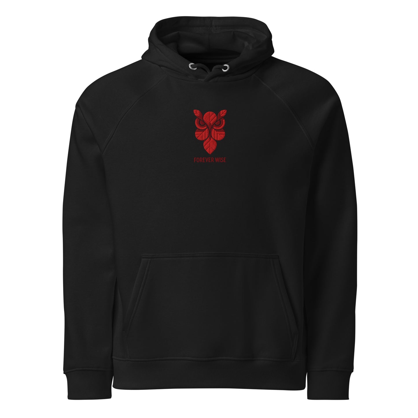Owl Unisex Eco Raglan Hoodie: 'Forever Wise' in Fall | Sustainable Fashion USA Dudeily