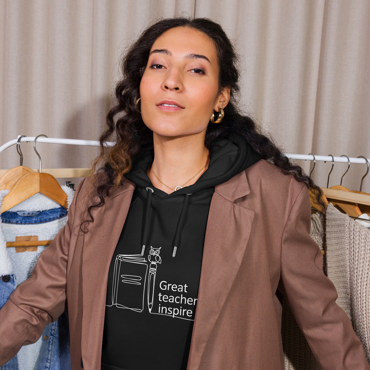 Unisex eco raglan hoodie Dudeily