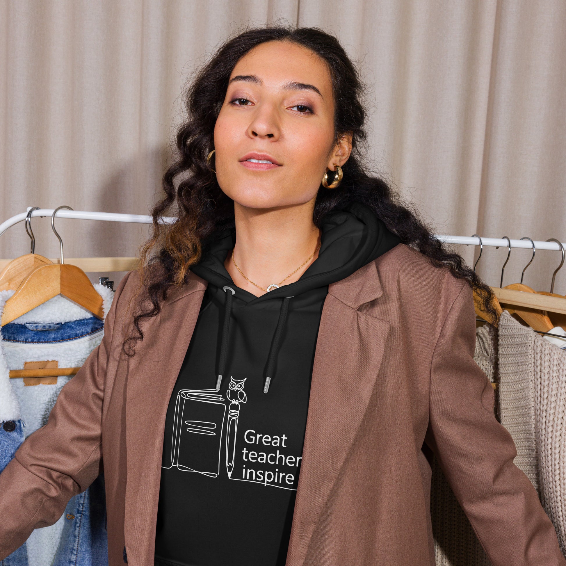 Unisex eco raglan hoodie Dudeily