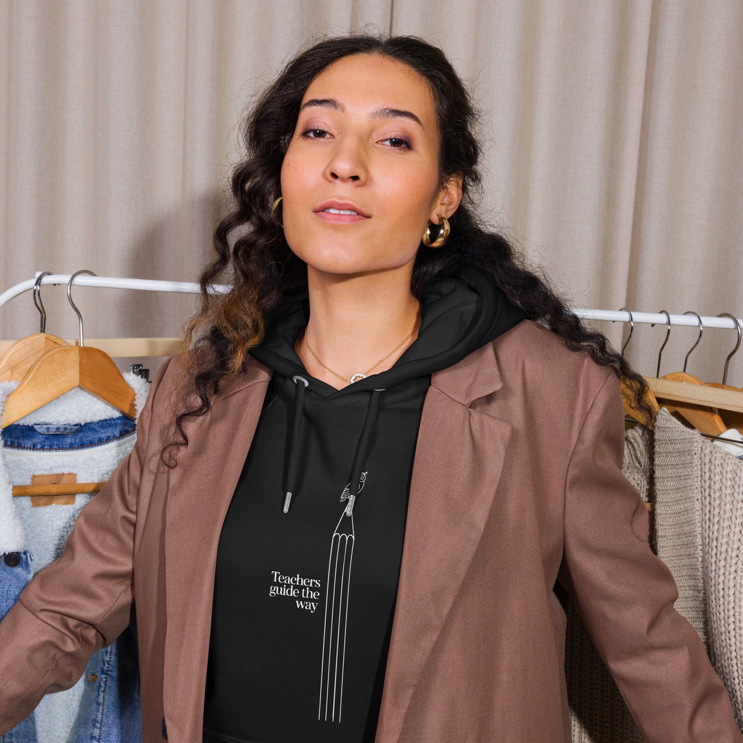 Unisex eco raglan hoodie Dudeily