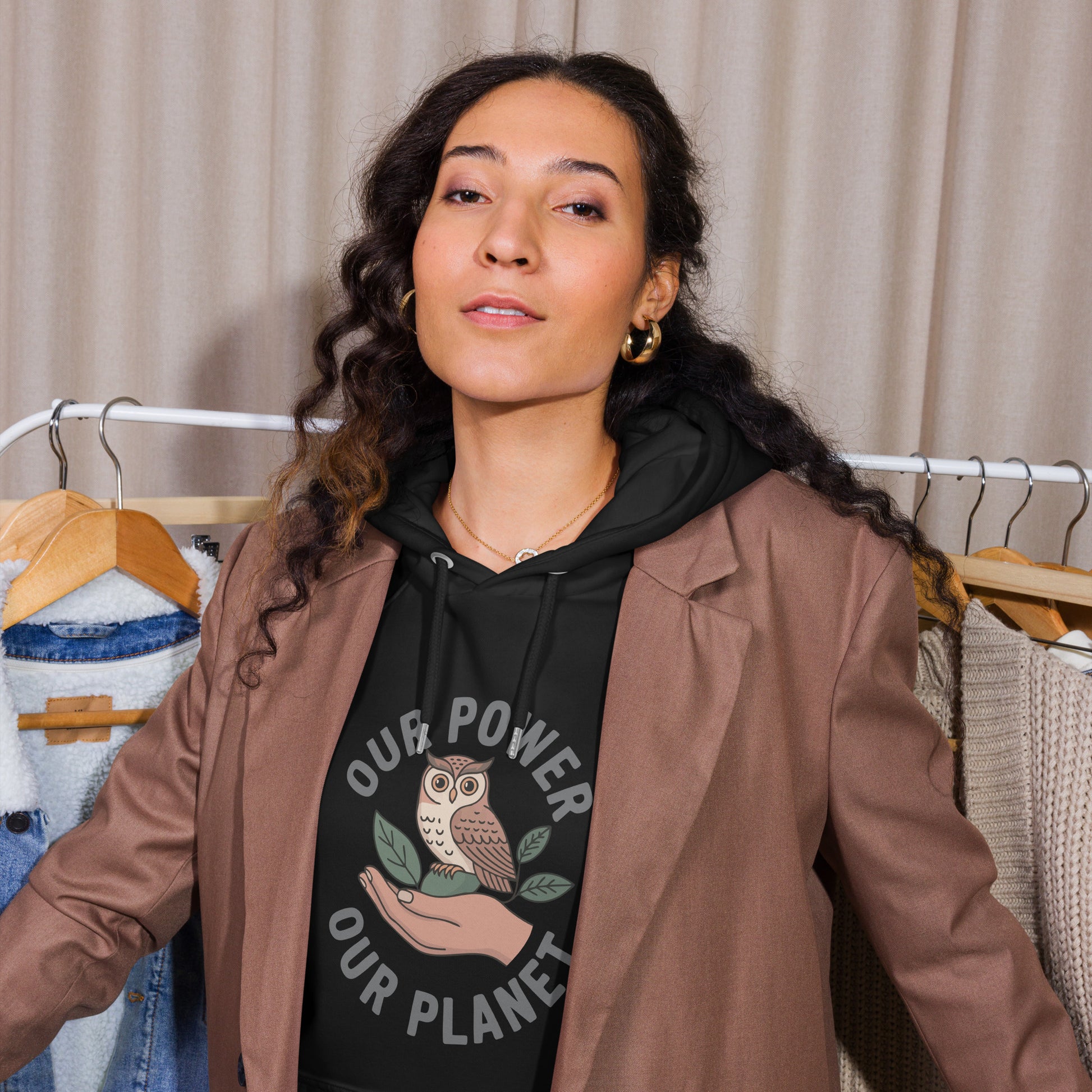 Unisex eco raglan hoodie Dudeily