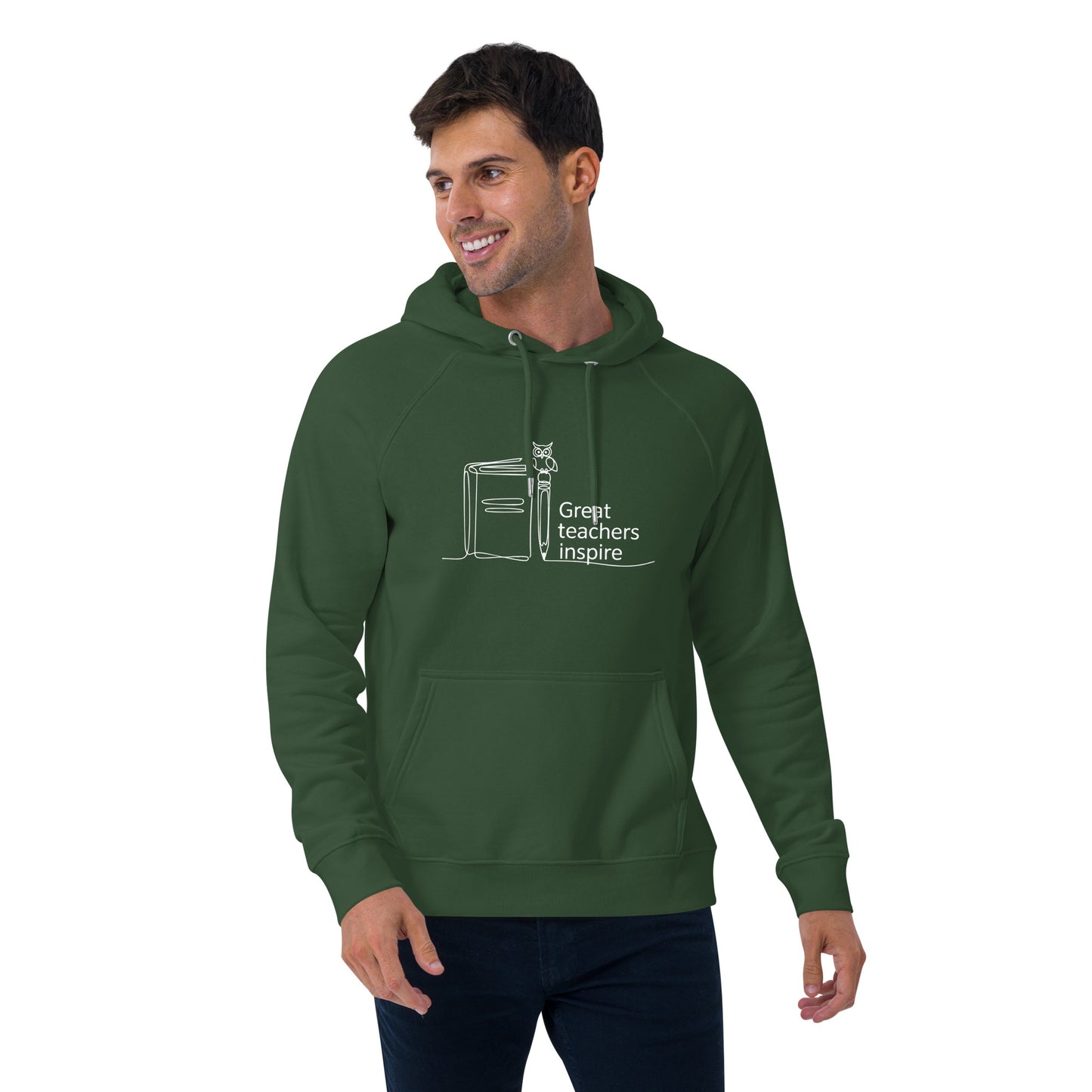Unisex eco raglan hoodie Dudeily