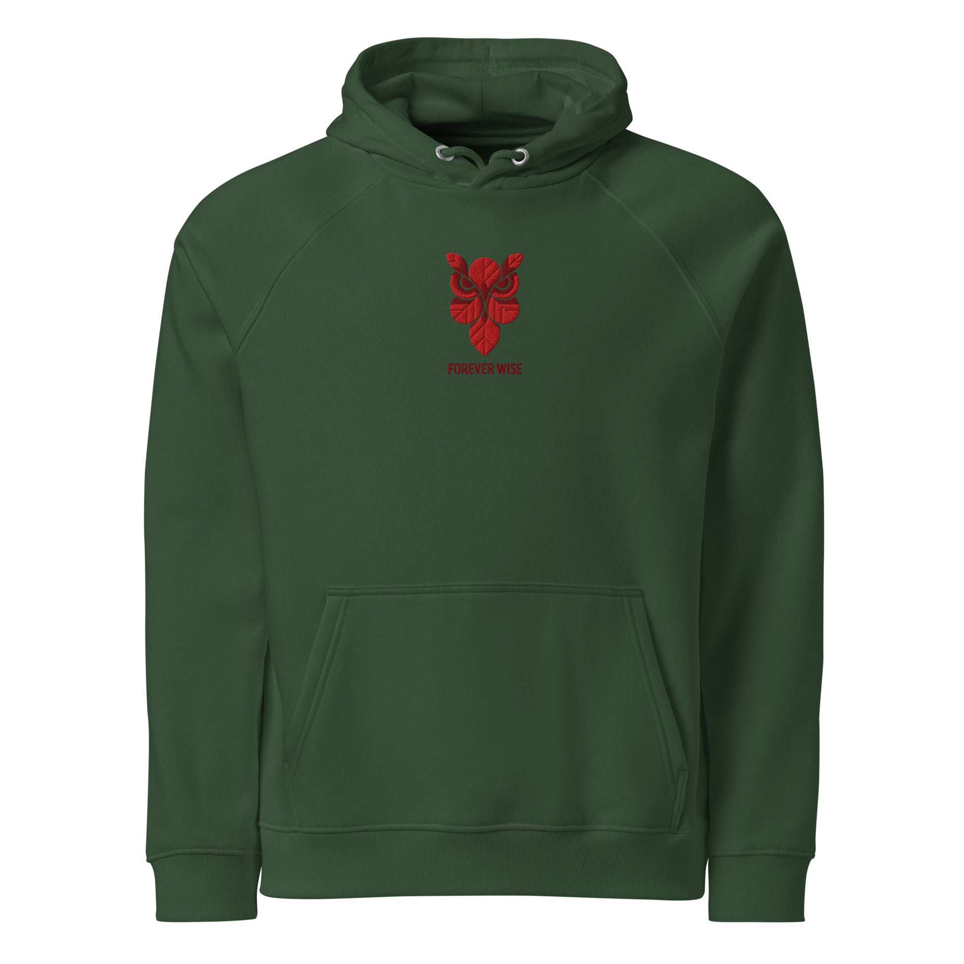 Owl Unisex Eco Raglan Hoodie: 'Forever Wise' in Fall | Sustainable Fashion USA Dudeily