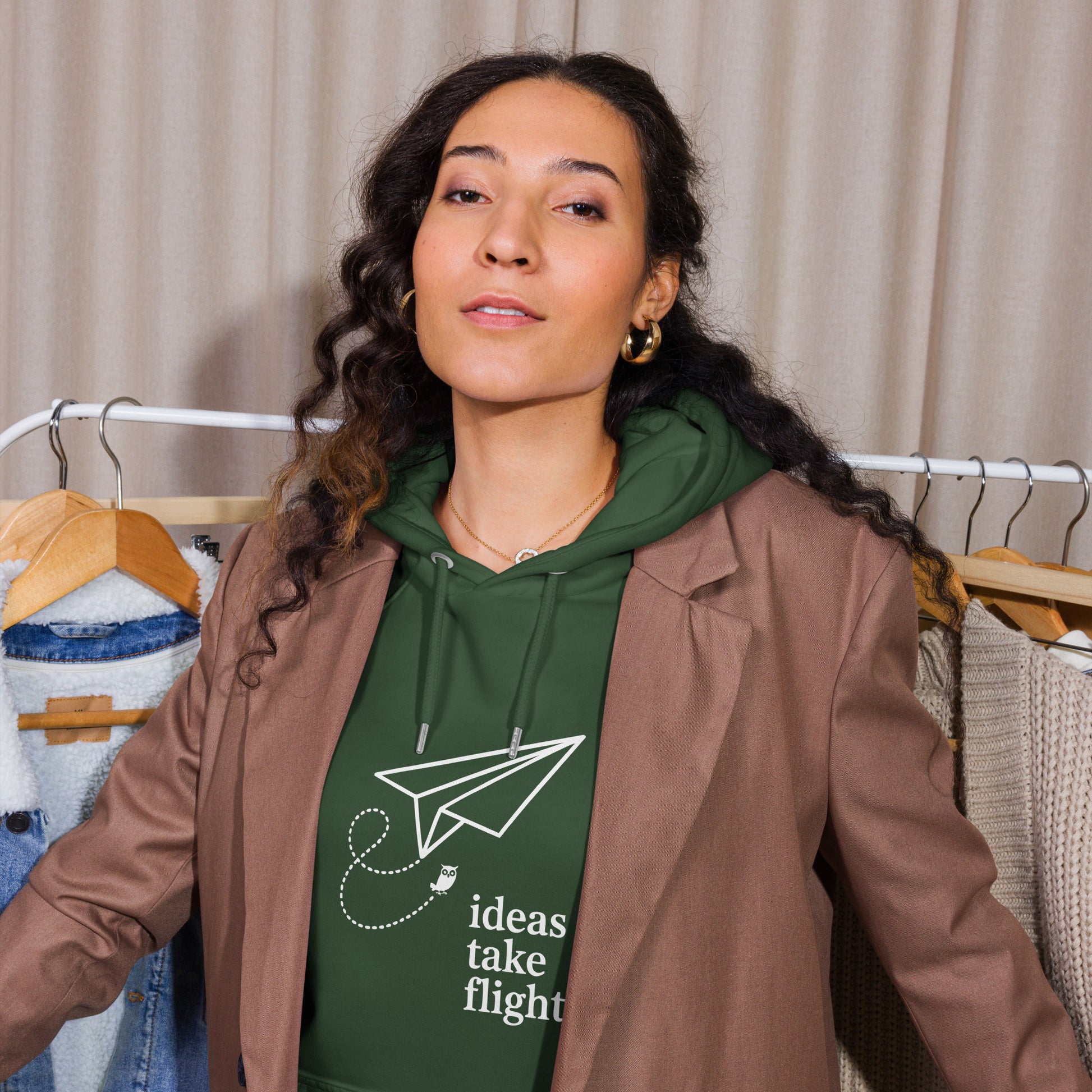 Unisex eco raglan hoodie Dudeily