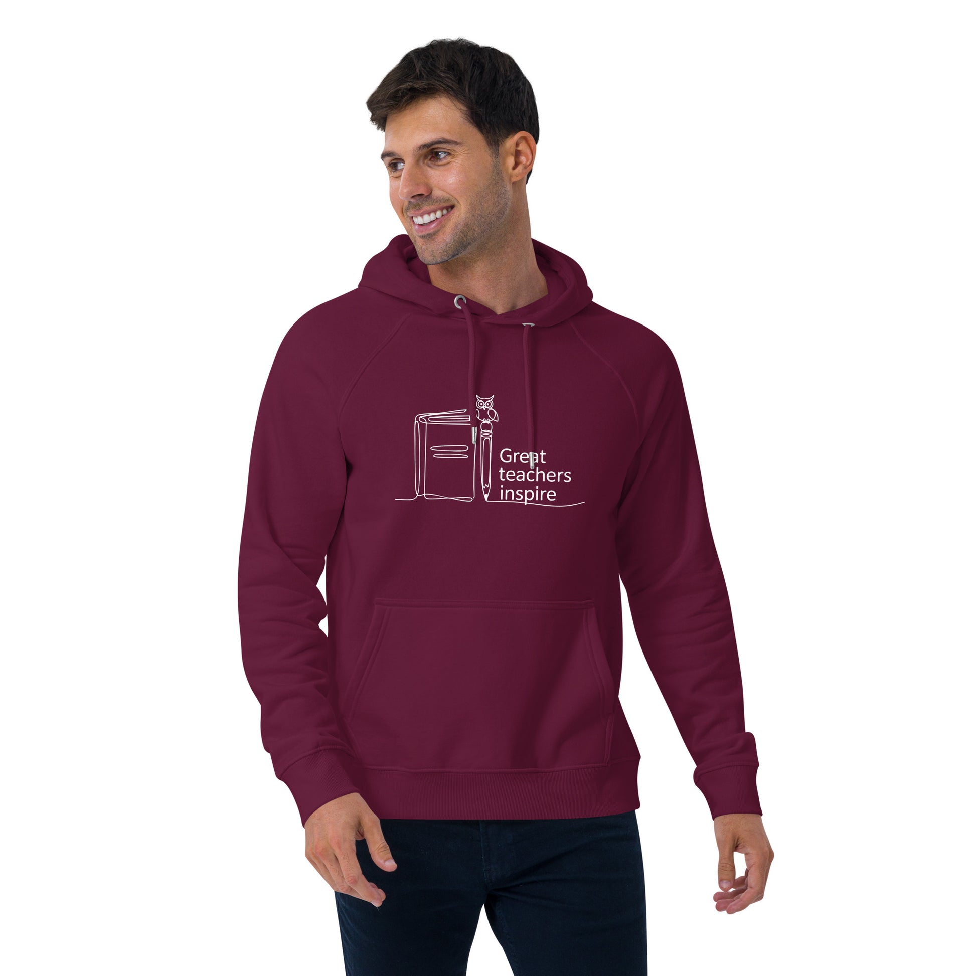 Unisex eco raglan hoodie Dudeily