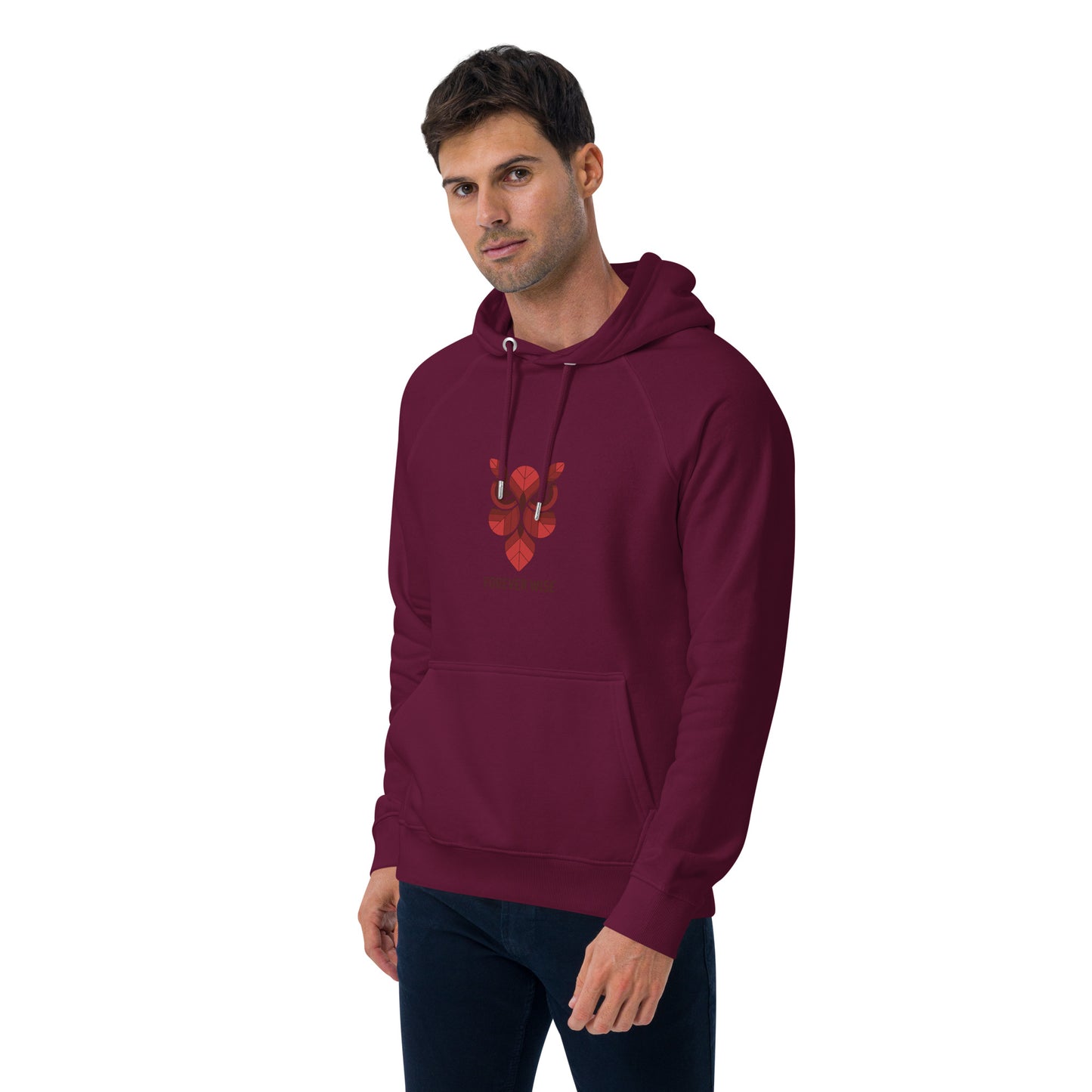 Unisex Eco Raglan Hoodie: 'Forever Wise' | Sustainable Owl Fashion USA Dudeily