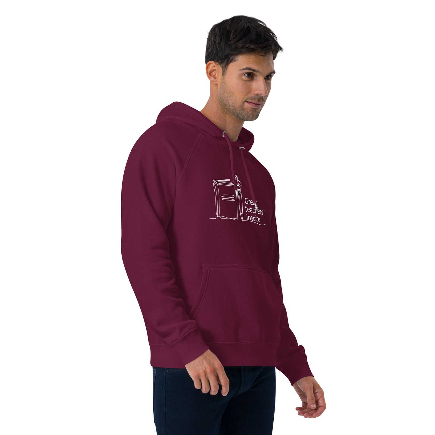 Unisex eco raglan hoodie Dudeily