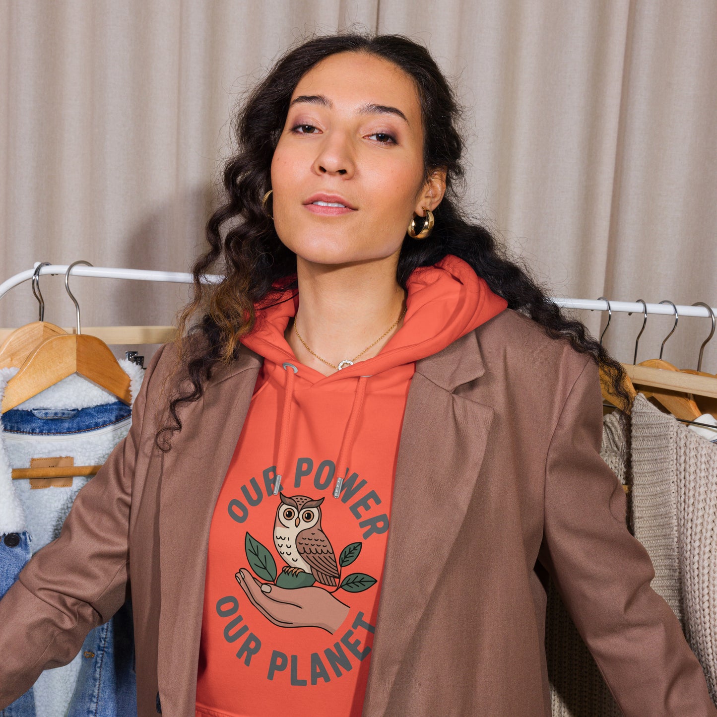 Unisex eco raglan hoodie Dudeily