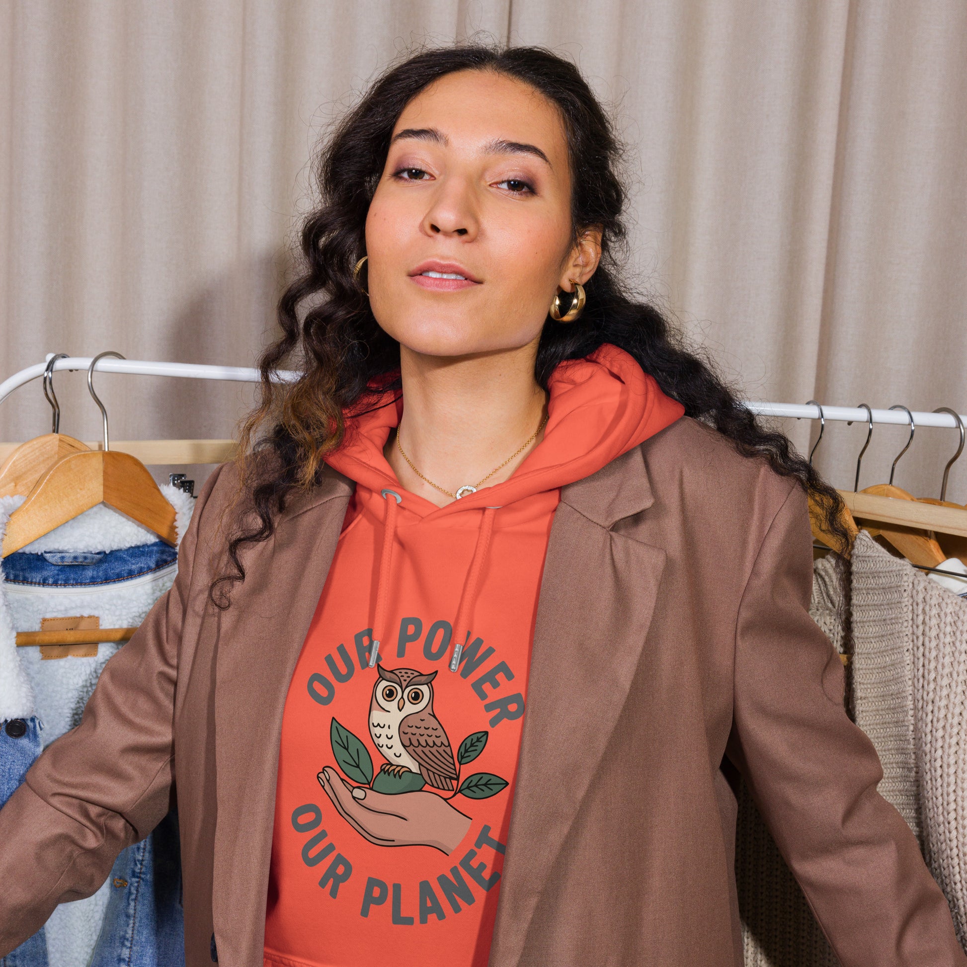 Unisex eco raglan hoodie Dudeily