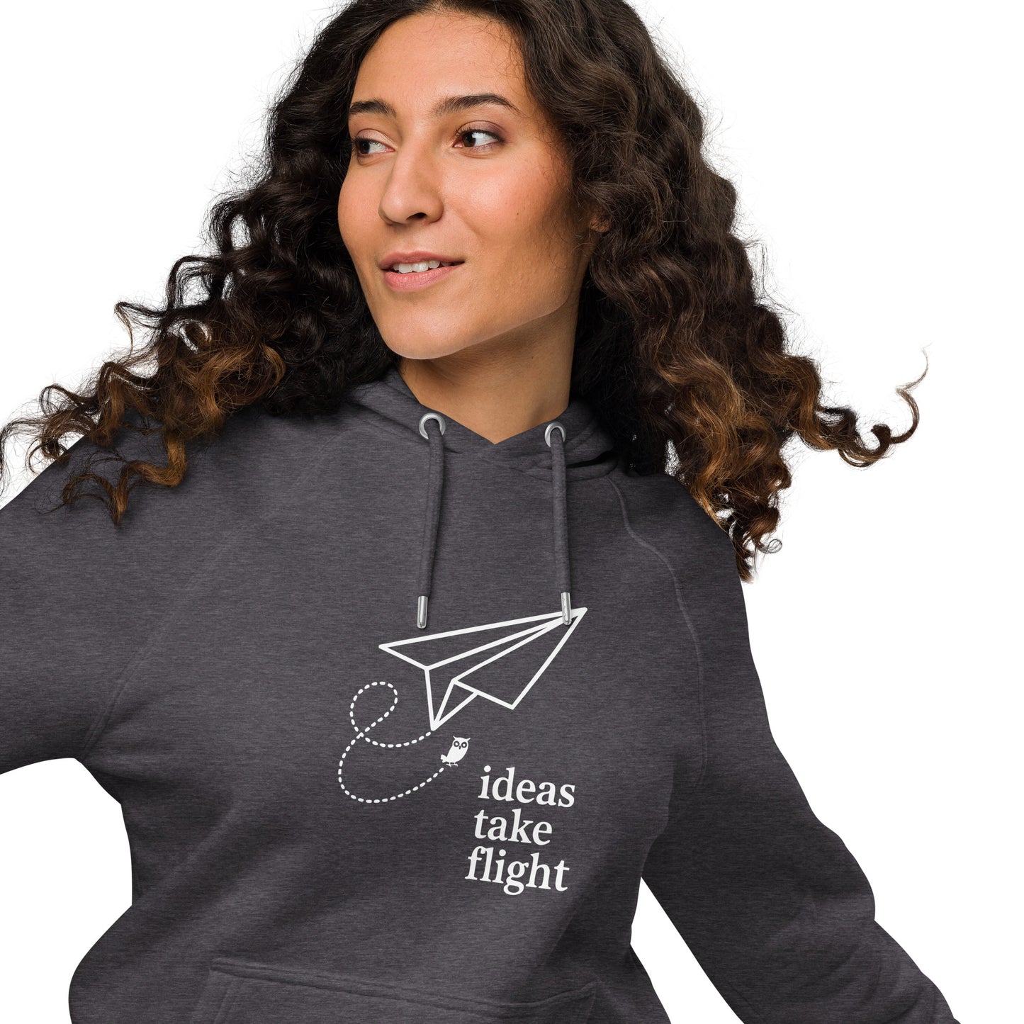 Unisex eco raglan hoodie Dudeily