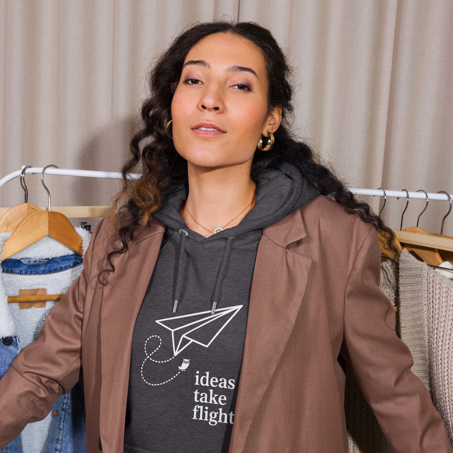 Unisex eco raglan hoodie Dudeily