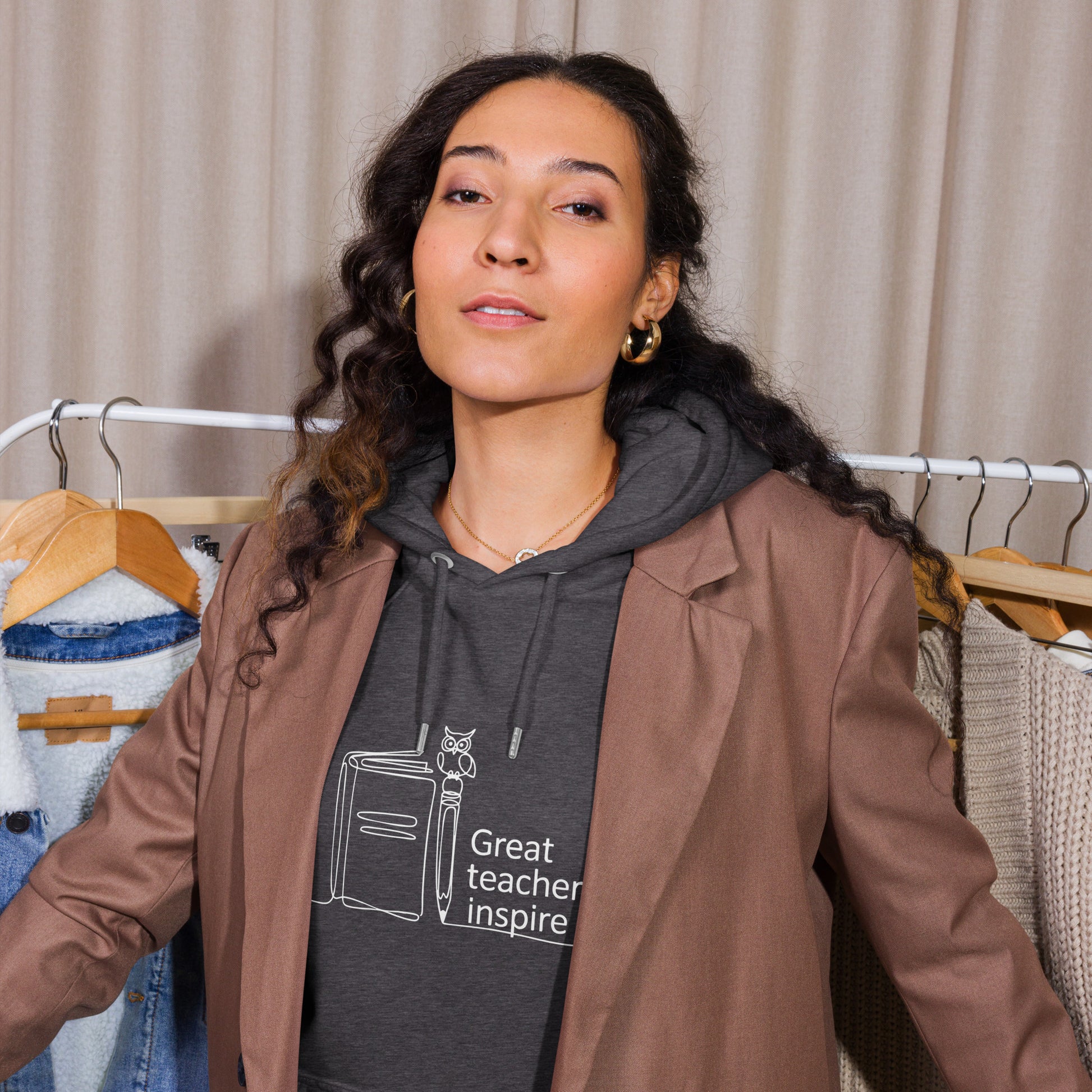 Unisex eco raglan hoodie Dudeily