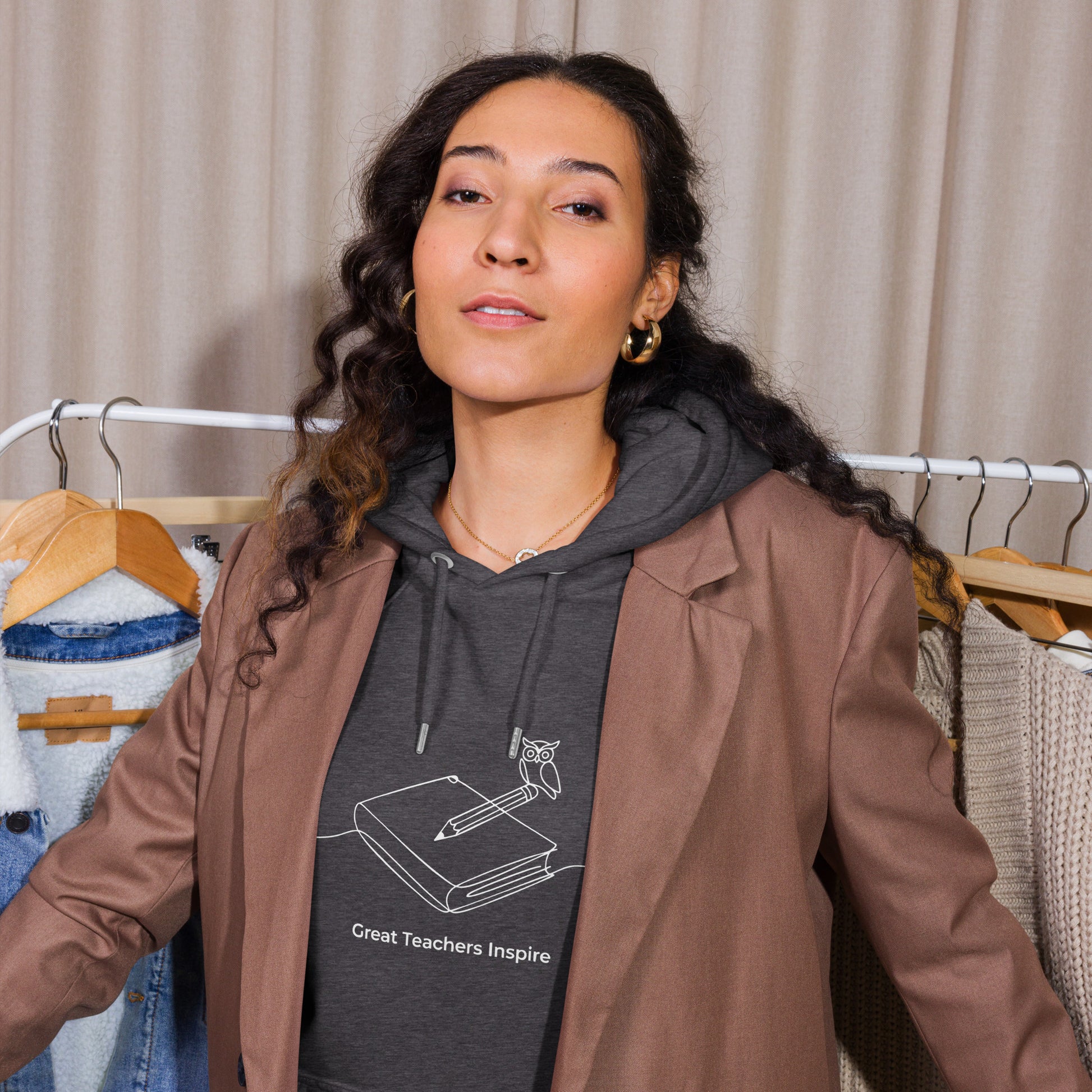 Unisex eco raglan hoodie Dudeily