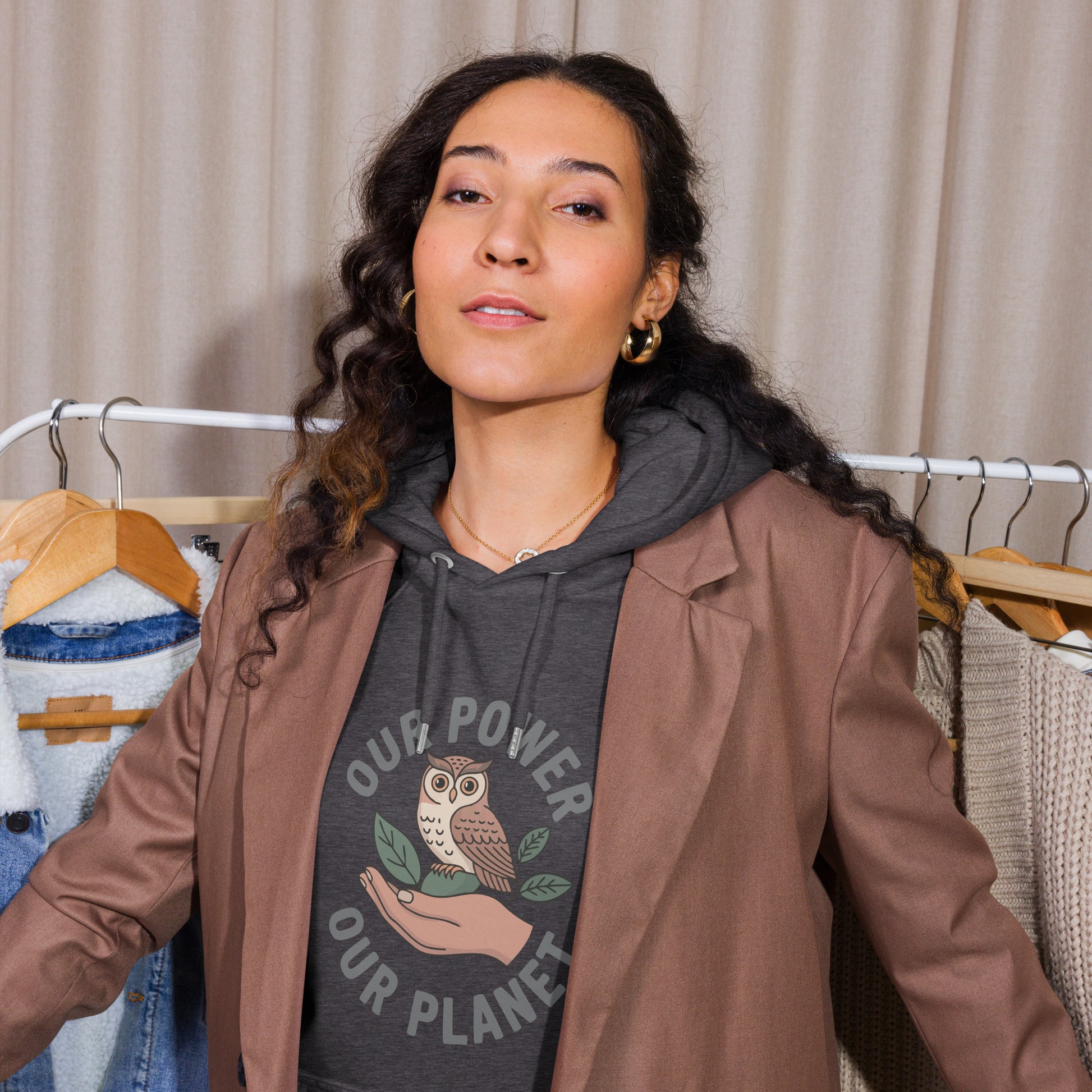 Unisex eco raglan hoodie Dudeily